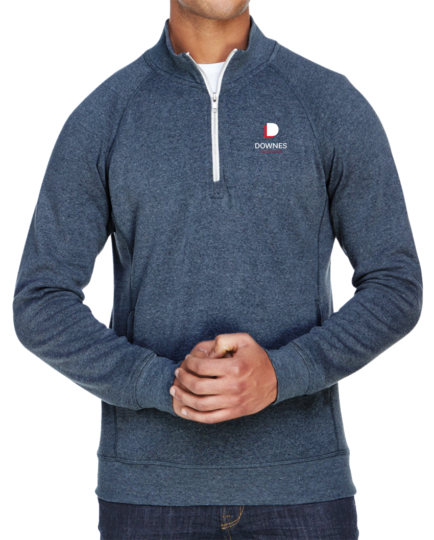 J America Triblend Fleece Quarter Zip