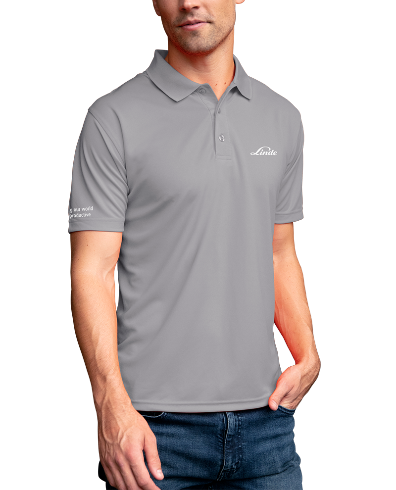 Men’s Solid Mesh Tech Polo Shirts 
