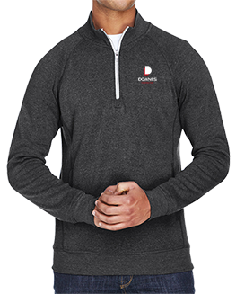 J America Triblend Fleece Quarter Zip