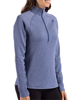 Recycled Ladies 1/2 Zip Pullover